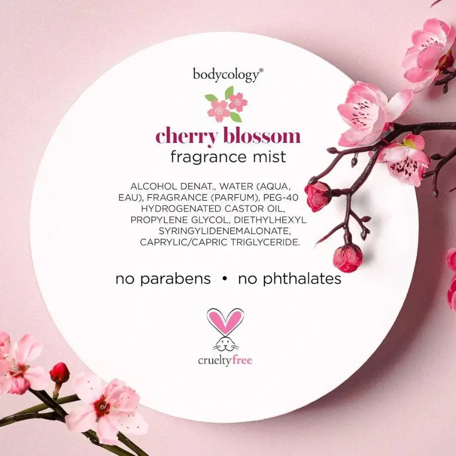 Bodycology Cherry Blossom Fragrance Mist Kiraz Çiçeği Kokulu Kadın Vücut Spreyi 237mL - 6