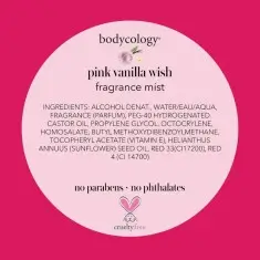 Bodycology Pink Vanilla Wish Fragrance Mist Çiçeksi Kadın Vücut Spreyi - 6