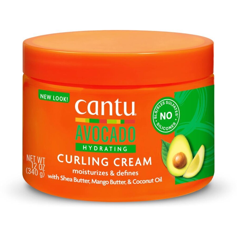 Cantu Avokado Nemlendirici Bukle Belirginleştirici Saç Kremi 340 gr -Kıvırcık ve Dalgalı Saçlar - 1