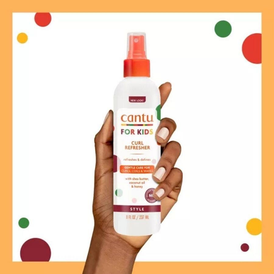Cantu Kids Kıvrıcık ve Dalgalı Saçlı Çocuklar İçin Tazeleyici Saç Bakım Spreyi 236 mL - 5
