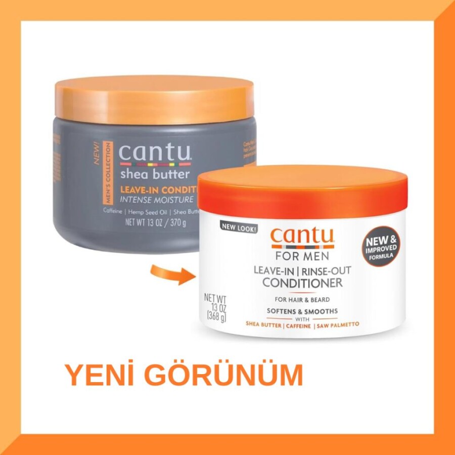 Cantu Kıvırcık ve Dalgalı Saçlar İçin Leave-in Contidioner Erkeklere Özel Durulanmayan Saç Kremi 370 gr - 4