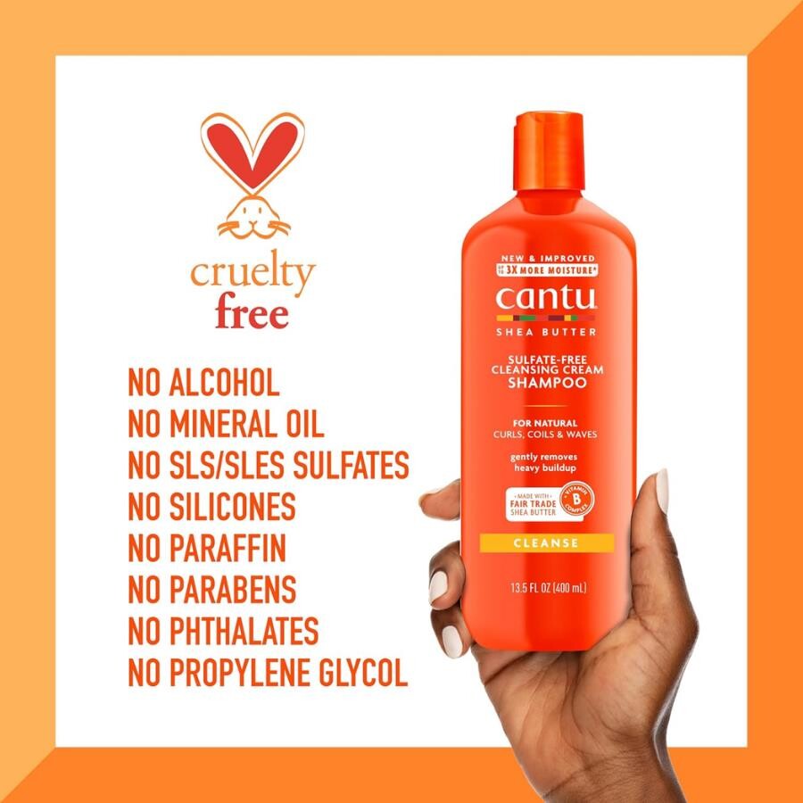 Cantu Sülfatsız Arındırıcı Krem Şampuan 400 mL- Kıvırcık Dalgalı Saçlar - 7