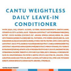 Cantu Weightless Ağırlaştırmayan 15+ Etki Günlük Durulanmayan Saç Bakım Kremi (236 ml)- Kıvırcık, Dalgalı Saç - 6