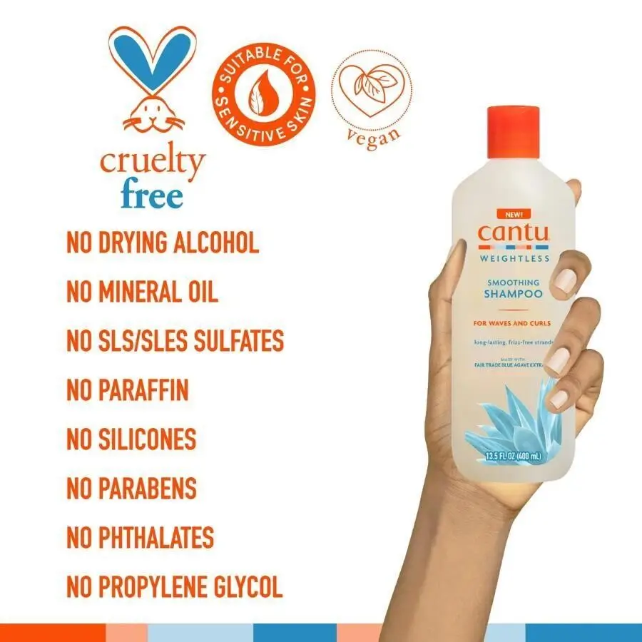 Cantu Weightless Ağırlaştırmayan Şampuan+Saç Kremi+ Bukle Kremi -Saç Bandı Hediye - 2