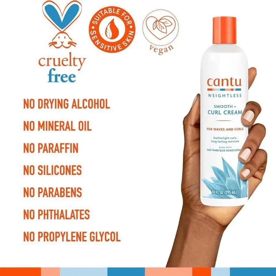 Cantu Weightless Ağırlaştırmayan Şampuan+Saç Kremi+ Bukle Kremi -Saç Bandı Hediye - 4