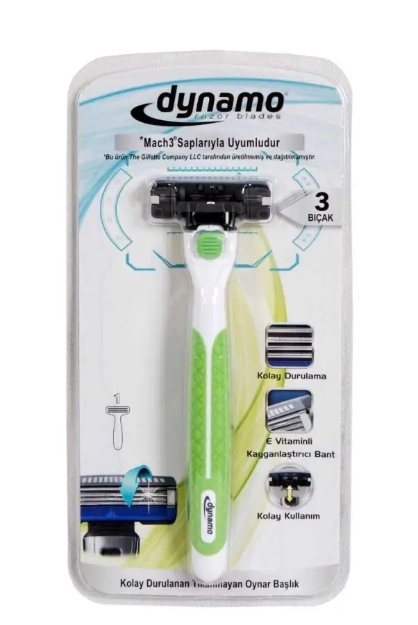 Toptan Dynamo 3 Mach 3 Uyumlu Bıçaklı Sistem Tıraş Bıçağı 1up - 1