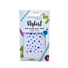 Elegant Touch Jewel Tones Yapışkanlı Tırnak Taşları – Renkli Kristaller - Elegant