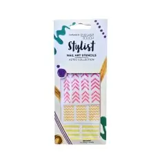 Elegant Touch Aztec Tırnak Sticker Seti - 3'lü Renkli Tırnak Süsü - Elegant