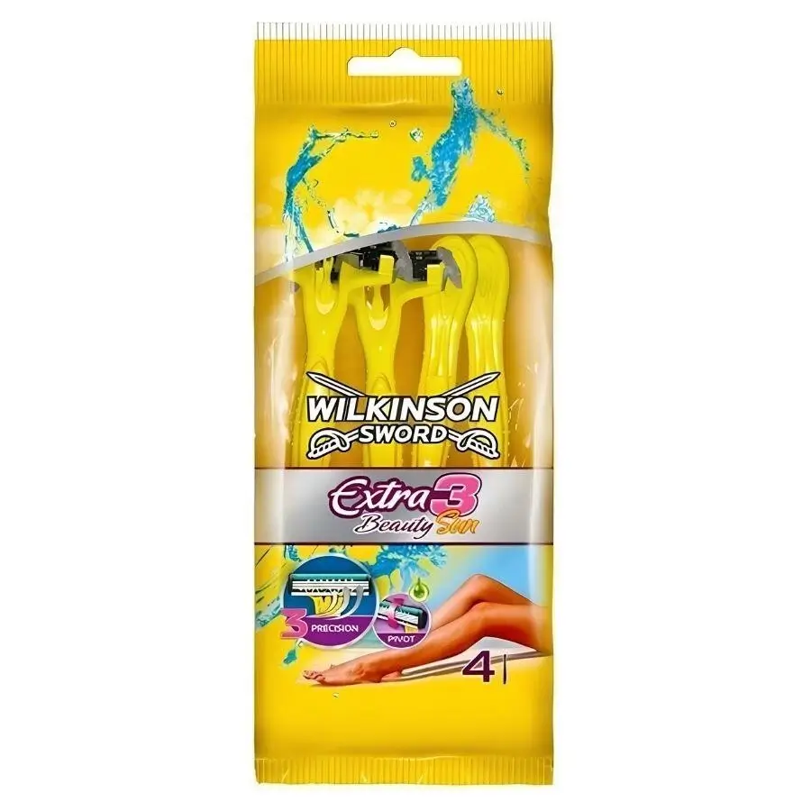 Wilkinson Sword Extra 3 Beauty Sun Kadın Kullan At Tıraş Bıçağı 4 Adet - 1