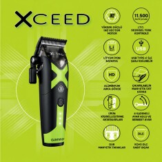Gamma+ Xceed Profesyonel Saç Kesme Makinesi – Şarjlı Clipper - 9