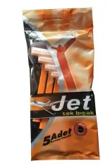 Jet Tek Bıçaklı 5 Adet Erkek Kullan At Tıraş Bıçağı - Zaza