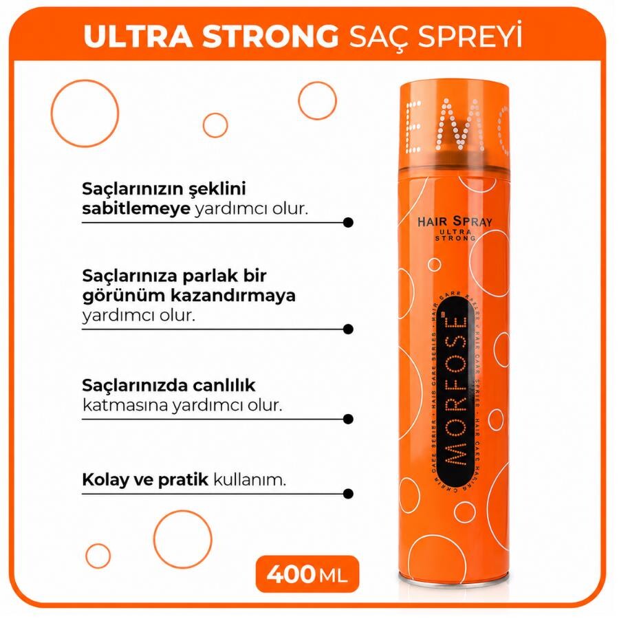 Morfose Ultra Strong Saç Spreyi 400 ml – Ultra Güçlü Tutuş - 2