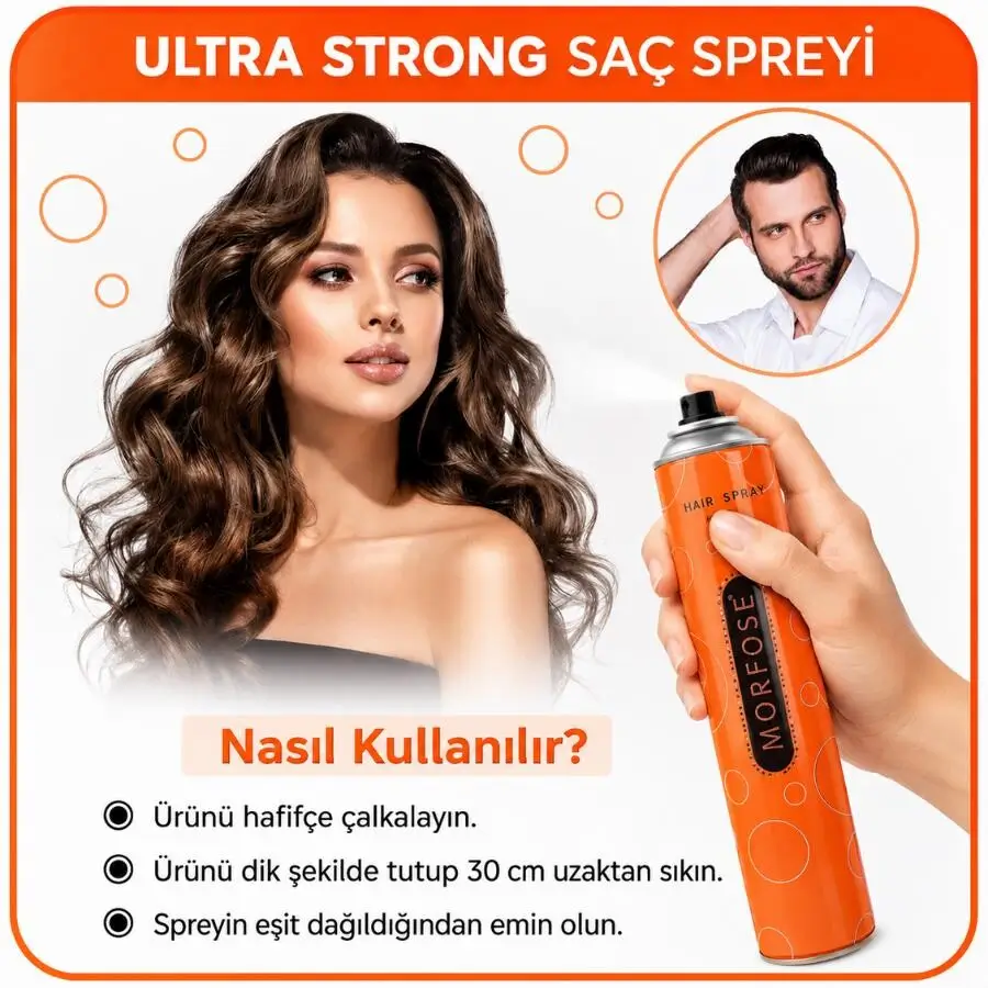 Morfose Ultra Strong Saç Spreyi 400 ml – Ultra Güçlü Tutuş - 3
