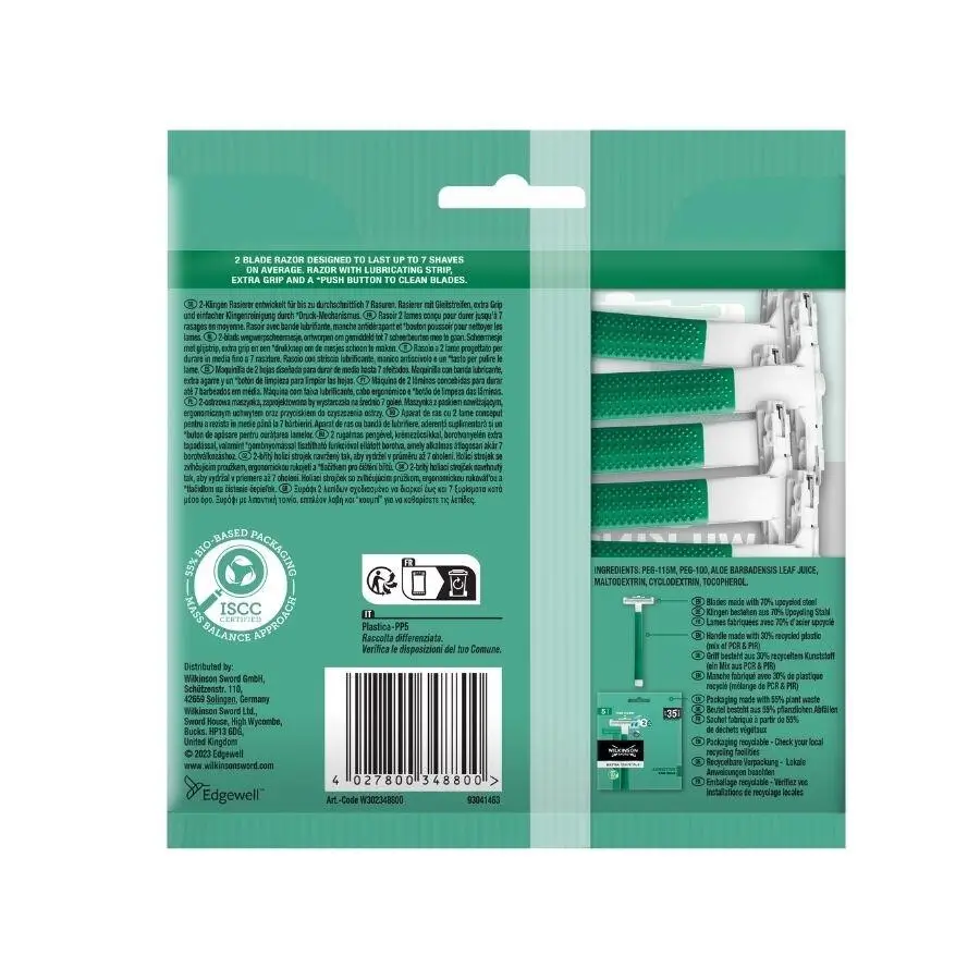 Toptan Wilkinson Sword Extra Essential 2 Bıçaklı Erkek Kullan At Tıraş Bıçağı 5 Adet - 2