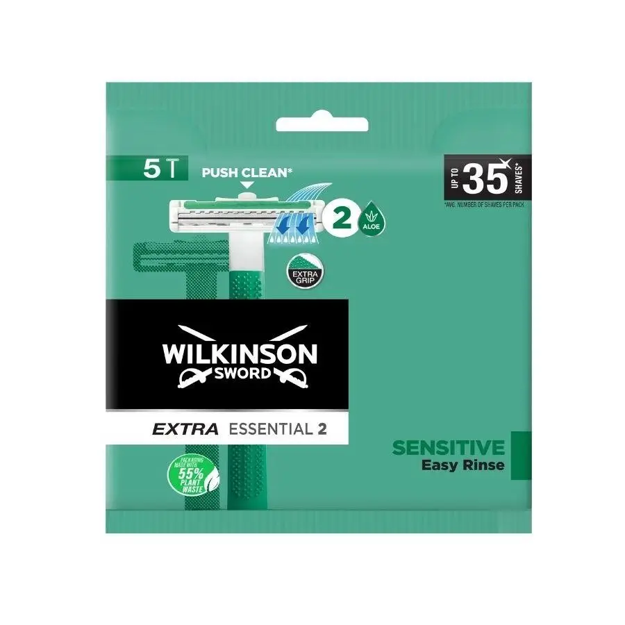 Toptan Wilkinson Sword Extra Essential 2 Bıçaklı Erkek Kullan At Tıraş Bıçağı 5 Adet - 1
