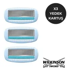 Wilkinson Sword Hydro Silk Kadın Tıraş Bıçağı Kartuşu -3 Yedek - 3