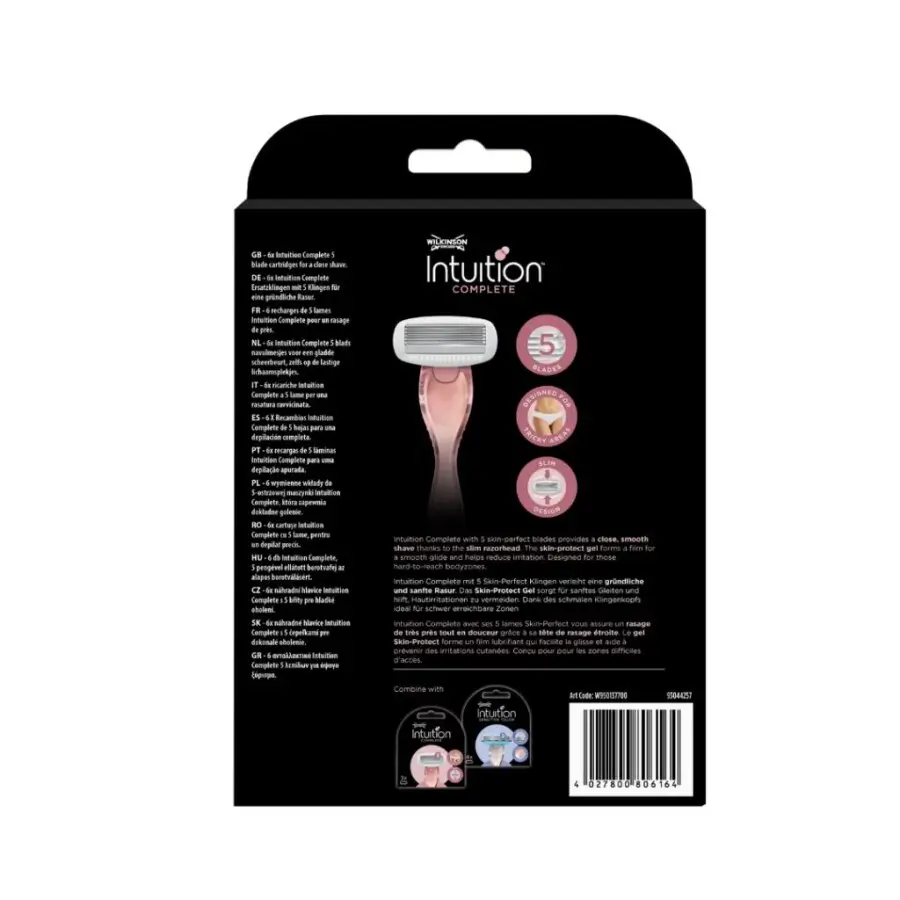 Wilkinson Sword Intuition Complete Kadın Tıraş Bıçağı 6 Yedek Kartuş + 1 Sap - 2