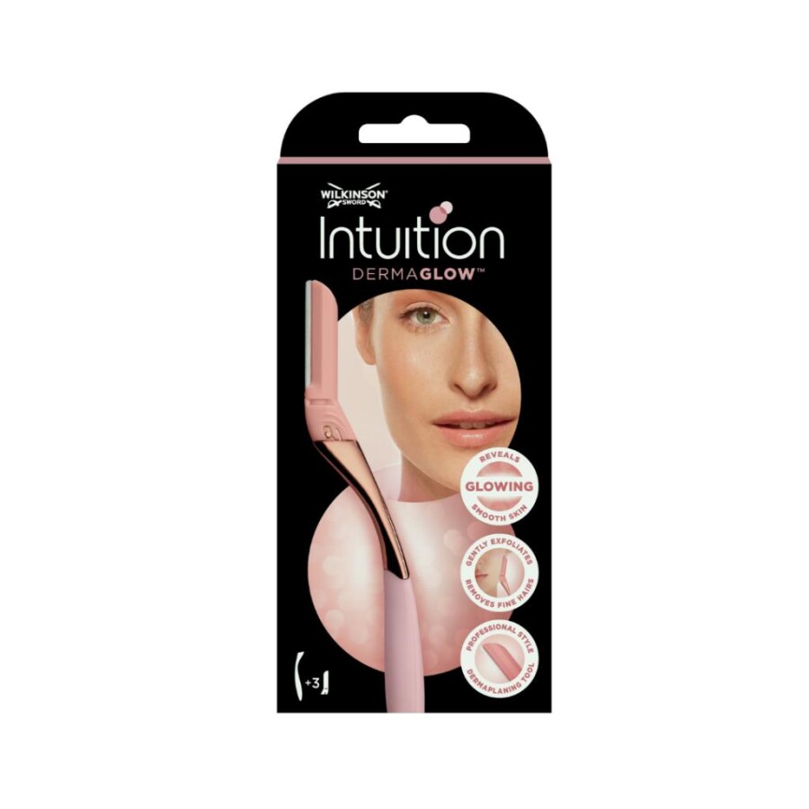 Wilkinson Sword Intuition Dermaglow Dermaplaning Kadın Yüz Tıraş Bıçağı, Ustura - 1