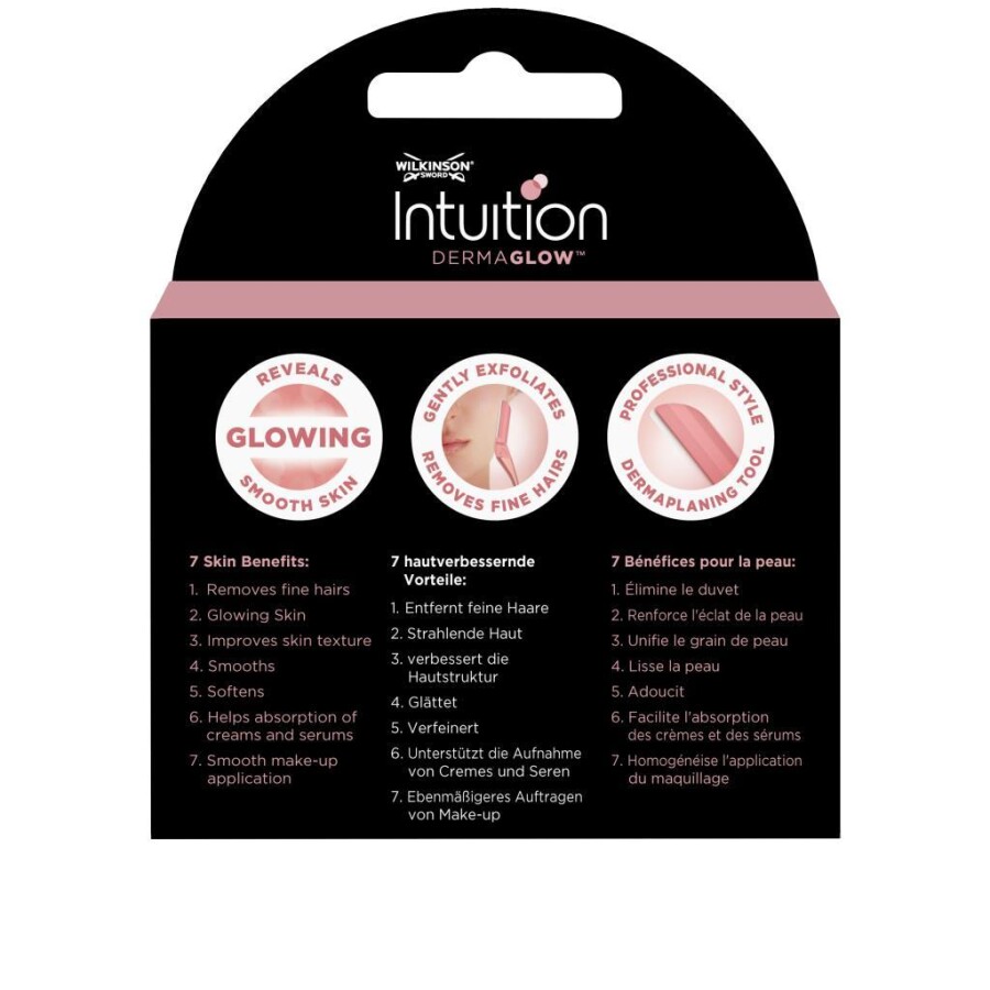 Wilkinson Sword Intuition Dermaglow Kadın Yüz Usturası 3 Yedek Başlığı - 2