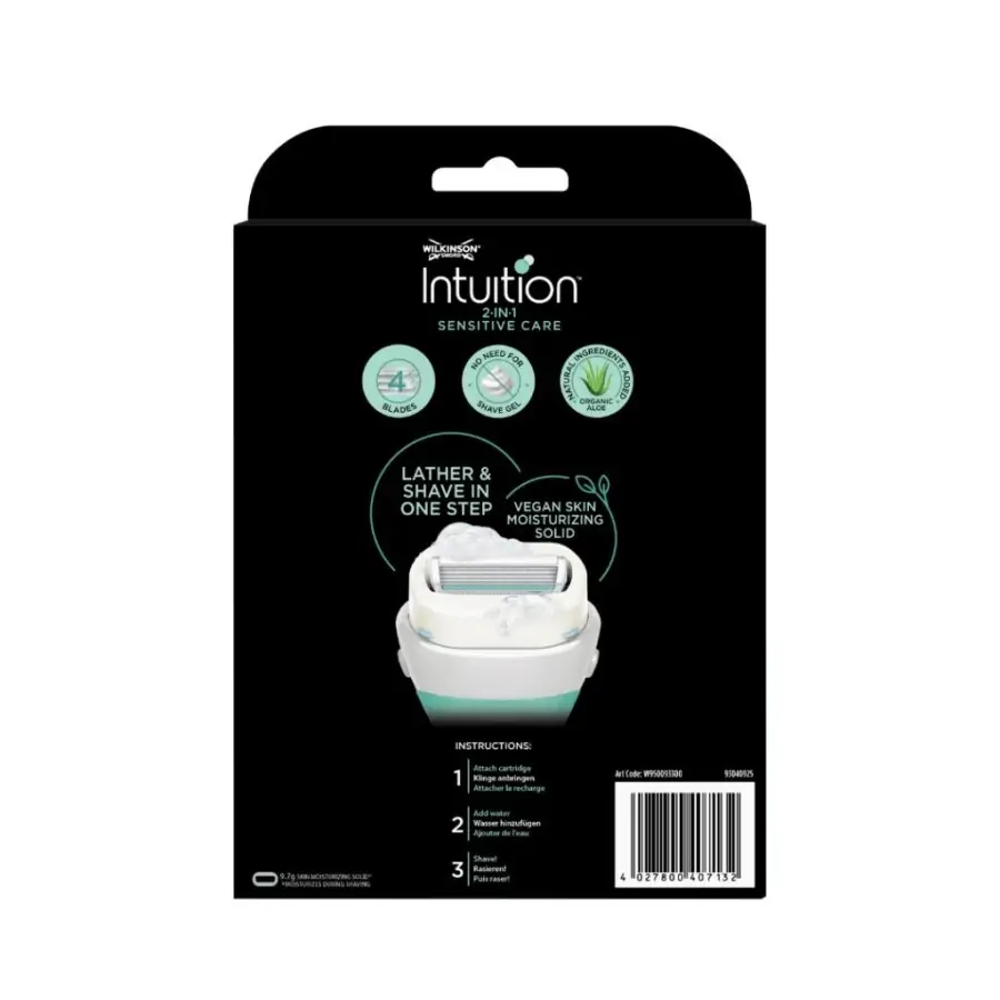 Wilkinson Sword Intuition Sabunlu 4 Bıçaklı Tıraş Bıçağı Sapı + 3 Yedek Başlık - 2