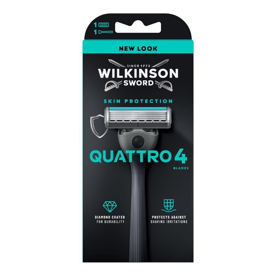 Wilkinson Sword Quattro 4 Bıçaklı Erkek Tıraş Bıçağı - 1