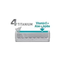 Toptan Wilkinson Sword Quattro Titanium Sensitive 2 Yedek Kartuş - 4