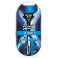 Wilkinson Xtreme 3 - Sistem Tıraş Bıçağı Sapı + 1 Yedek - Wilkinson Sword